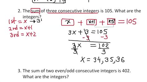 how to find consecutive odd integers|Algebra: Consecutive Integer Problems .